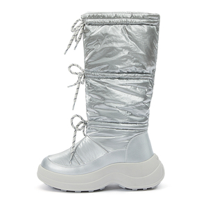 Stivali da Neve Invernali Alti da <span class=keywords><strong>Donna</strong></span>, Caldi, Foderati in Pelliccia, Impermeabili, Antiscivolo, Modello Goto 004, Tomaia in Terylene, Intersuola in EVA, Tendenza Moda - Product Image 4