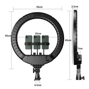 Lámpara de Anillo para Salón de Belleza, 1.3m 1.8m, Montaje en Pared, 14 18 21 Pulgadas, Venta al Por Mayor - Product Image 3