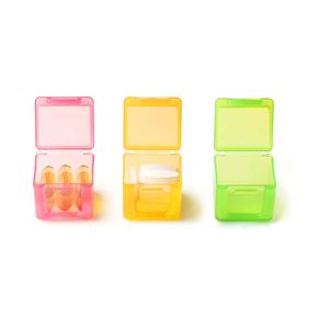 Organizador de pastillas con 2 compartimentos, estuche de bolsillo para medicamentos, tabletas diarias, vitaminas, Mini - Product Image 1
