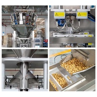Machine d'emballage automatique VFFS pour granulés avec fonction de collage pour l'emballage de chips, biscuits et aliments en film/sachets/sacs