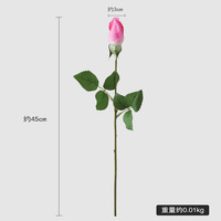 Vente flash de fleurs artificielles en rose, décoration pour mariage, maison, salon et entrée, accessoires de photographie, roses artificielles réalistes