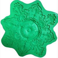 Moule personnalisé en fibre de verre pour médaillon de plafond en plâtre, pour grande décoration ornementale de plafond en plâtre