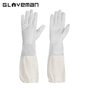 Gloveman Lange Mouwen Flexibele No-Slip Grip Sterke Onderarm Bescherming Tuinieren Nitril Coating Veiligheid Werkhandschoenen