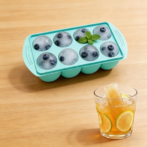 Bandeja de silicona cuadrada para cubitos de hielo, moldes reutilizables para congelador, para cubos de sopa, congelación conveniente de caldos, sobras y helados - Product Image 4