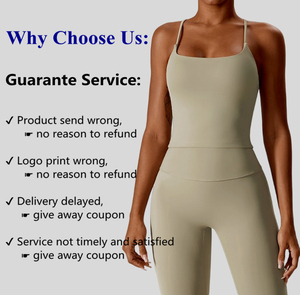 All'ingrosso tuta da Yoga Top Sport Sport Gym Set Fitness Running Camis collant a gamba larga pantaloni sportivi <span class=keywords><strong>Leggins</strong></span> Set - Product Image 6