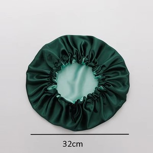 Gorro de <span class=keywords><strong>Ducha</strong></span> de Seda Elástico Ajustable de Doble Capa, Transpirable, de Color Sólido, <span class=keywords><strong>para</strong></span> el Cuidado del Cabello, Suministros <span class=keywords><strong>para</strong></span> la Salud Ocular - Product Image 3