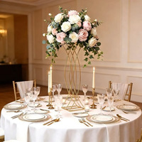 Support à fleurs électroplaqué pour décoration de mariage, vase à fleurs pour restaurant et maison, ornements