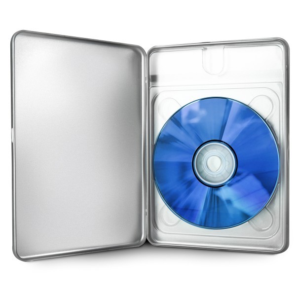 Food Safe A5 Size Slim Hinge Lid Flat Metal Tin case Tape Record square Chocolates DVD CD Tin Box
