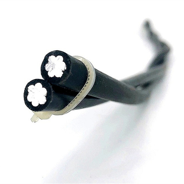 Low Voltage 2*10mm2 Aluminum Overhead Twisted Cable Two Cores 10mm2 ABC Cable