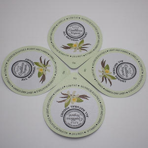 ฝาอลูมิเนียมฟอยล์สำหรับบรรจุภัณฑ์อาหาร (buttermilk, โยเกิร์ต, ชีส, <span class=keywords><strong>labneh</strong></span>, ครีมช็อคโกแลต, เนยถั่ว) - Product Image 4