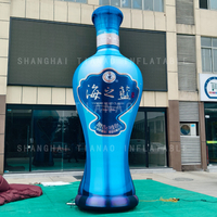 Bouteille d'Esprit Gonflable Bouteille de Vin Gonflable Modèle de Bouteille Gonflable pour la Publicité ou la Décoration