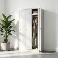 Casier métallique en acier pour l'école, les étudiants, le bureau, les vestiaires, la salle de sport, le rangement de vêtements, avec serrure