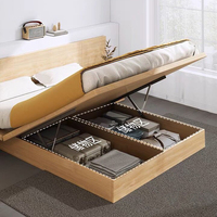 GCON — lit Tatami de style japonais en bois, Loft bas avec rangement