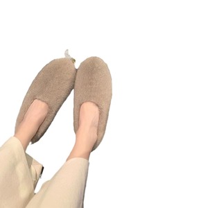 Chaussures simples pour femmes européennes américaines nouvelle taille plus paresseux chaud coton plat doublé polaire pour l'hiver commerce extérieur Mao Mao tête - Product Image 5