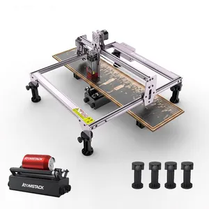 Mesin Pemotong Pengukir Laser 40W, Mesin Pemotong Pengukir Laser dengan Pengukir Sumbu Y untuk Kaleng Benda Silinder