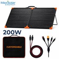 Panneau solaire ultra-léger 1390x782mm 200W, modèle MAX-BM2002B, avec sortie MC4 18.2V 11A, module PV portable pliable pour camping-car