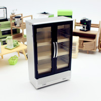 Maison de poupée Miniature Réfrigérateur Mini Kids Kitchen Set Pretend Play Toys