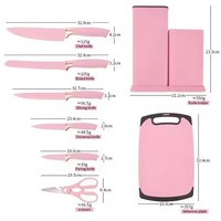 Offre Spéciale : Ensemble d'ustensiles de cuisine en silicone 19 pièces avec couteaux de chef et support pour planche à découper