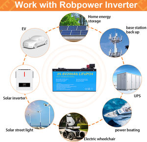 Tùy chỉnh <span class=keywords><strong>LiFePO4</strong></span> pin OEM nhà sản xuất cho biến tần năng lượng mặt trời hệ thống sao lưu 24V 200AH ABS Shell 6000 chu kỳ-20C đến + 65C - Product Image 4