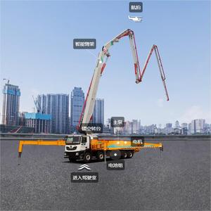 รถปั๊มคอนกรีตติดตั้งบนรถบรรทุกขนาด 62 เมตร ประสิทธิภาพสูง ปั๊มคอนกรีตความจุสูง - Product Image 6