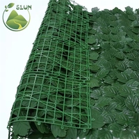 Clôture de confidentialité murale en feuilles, plantes artificielles suspendues, écran de confidentialité en feuilles, faux lierre extensible
