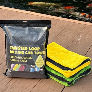 High Quality <b>Drying</b> <b>Towel</b> Car Cleaning Car <b>Drying</b> <b>Towel</b> 800Gsm Custom Logo Twisted Loop Microfiber Car <b>Towel</b> - Product Image 1