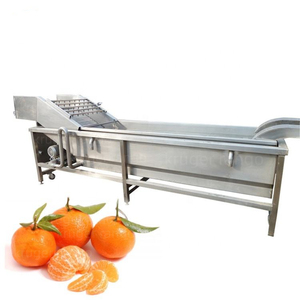 Industrial water spray mini olive vegetable fruit bubble washing cleaning machine for vegetables citrus fruit cleaner wash