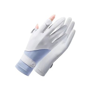 <b>Sunscreen</b> Ice Silk Gloves Summer Thin Breathable UV Protection Outdoor Driving Sport Unisex - Product Image 3