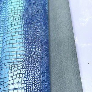 कस्टम नीले मगरमच्छ चमड़े के शीर्ष परत cowhide के विंटेज मगरमच्छ प्रिंट चमड़े - Product Image 3