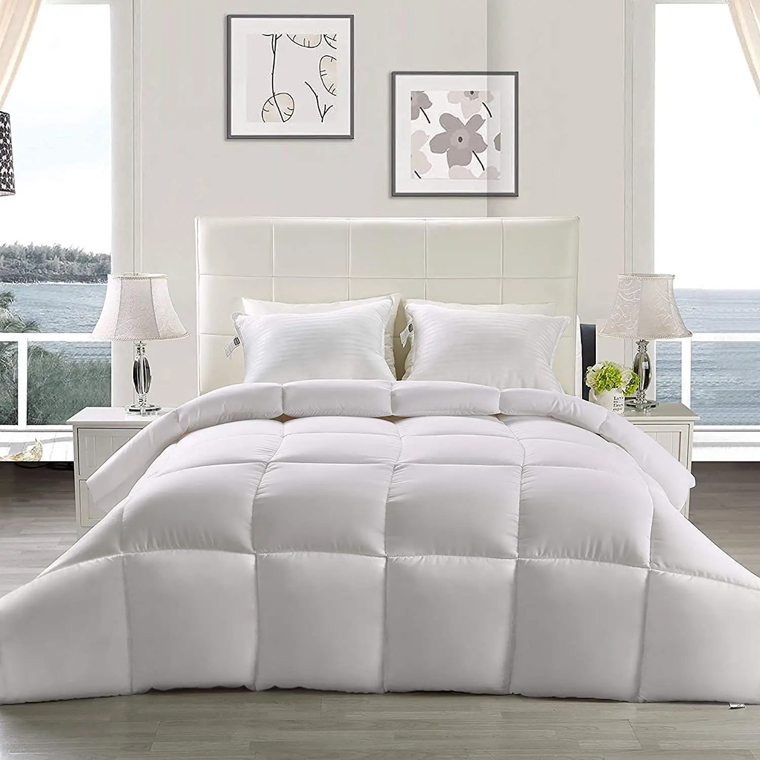 Hàng Châu yintex mùa đông trắng 100% sợi nhỏ Mền Polyester Quilting đơn coverlet Comforter Polyester Duvet