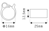 YIAN F-005 Étiquette de pied RFID UHF 134.2KHz, Étiquettes PE, Mini interface NFC, Étiquettes RFID pour oiseaux en forme de bracelet de pied