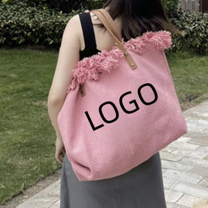 Sacs à bandoulière en toile personnalisables et réutilisables pour femme, doublure en polyester, fermeture ouverte 7 pouces, pour la plage et l'usage quotidien, vente en gros usine - Product Image 4