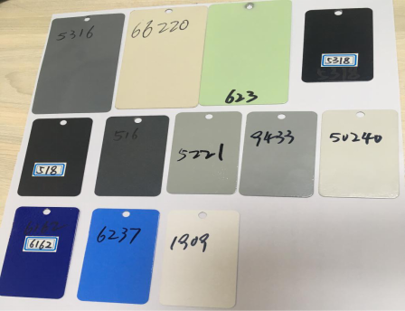 Couleur des pièces métalliques