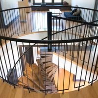 Escaliers d'intérieur rotatifs en bois massif Petit escalier en colimaçon 2025