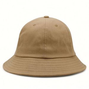 Japanese & Korean Style Dome Fisherman <b>Hat</b> 100% Cotton Winter Sunshade Men's Women's Outdoor Bucket Sun <b>Hat</b> with Button - Product Image 4