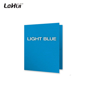 Eco-Friendly <strong>3</strong> Hole Punched Durable 8.5" X 11" <strong>Documents</strong> Business Card Slot Two Pockets <strong>File</strong> <strong>Folder</strong> - Product Image 5