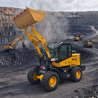 Traktor Diesel Mini 4 Roda Penggerak (4WD) dengan Pemuat Depan, Sistem Hidrolik Penuh, Transmisi Otomatis, dan Komponen Inti Reducer Hub