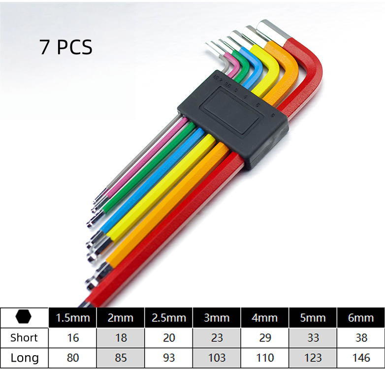 7pcs Colorful