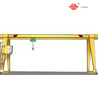 Pont roulant mobile à portique électrique à poutre simple à commande à distance, chargement et déchargement en quai, moteur de 1 tonne, haute efficacité