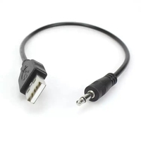 Câble adaptateur audio USB vers 3,5 mm stéréo AUX avec gaine en PVC, prix d'usine, pour voiture, MP3/ordinateur portable