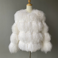 Veste décontractée en fourrure de mouton de Mongolie naturelle, épaisse et chaude pour l'hiver, couleur personnalisée, vente en gros, doublure en laine douce et moelleuse pour femmes