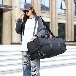 Sac de voyage pliable personnalisé à roulettes en tissu Oxford, valise à roulettes, bagages imperméables, sac de voyage - Product Image 2