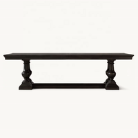 Table rectangulaire de meubles de salle à manger en bois massif de conception créative classique peut être personnalisé ventes directes d'usine de meubles