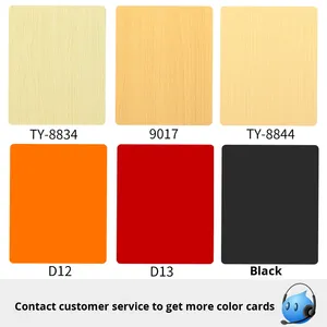 Pannello di parete antibatterico inorganico Pre-rivestito medicale impiallacciatura di legno decorativo ignifugo "pannello di" fuoco "per hotel medici - Product Image 3