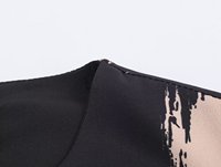 GX8804 Nouvelle Collection Automne 2025 – Robe Longue Imprimée Élégante à Manches Longues et Volants pour Femme, Tendance Boutique