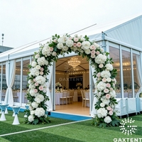 Carpa en Forma de A Galaxy 20x20 para Bodas, Carpa Resistente con Estructura de Aluminio, Refugio para Fiestas, OEM