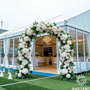 Tente de réception en forme de A Galaxy 20x20 pour mariage, abri de fête durable en aluminium, chapiteau OEM - Product Image 1