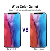 Pengganti LCD OLED Original 100% Teruji untuk iPhone X 11 12 Pro Max, Layar LCD iPhone 6 6s 7 8 Plus Kualitas 3A