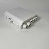FDB 12 CORE Boîte de distribution à fibre optique murale Équipement terminal noir et blanc avec connecteur SC pour FTTH