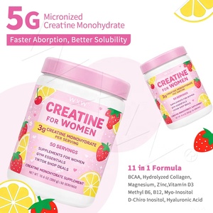Creatina Monoidrato <span class=keywords><strong>in</strong></span> <span class=keywords><strong>Polvere</strong></span> per Donne, Formulazione Micronizzata 11 <span class=keywords><strong>in</strong></span> <span class=keywords><strong>1</strong></span>, Assorbimento Rapido, Prodotti Essenziali per Palestra, Misure Personalizzate - Product Image 6
